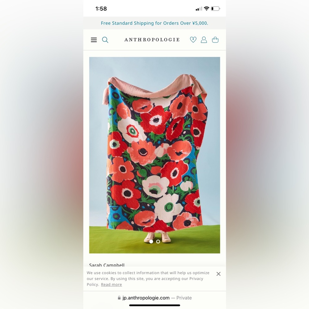 Anthropology Sarah Campbell Throw